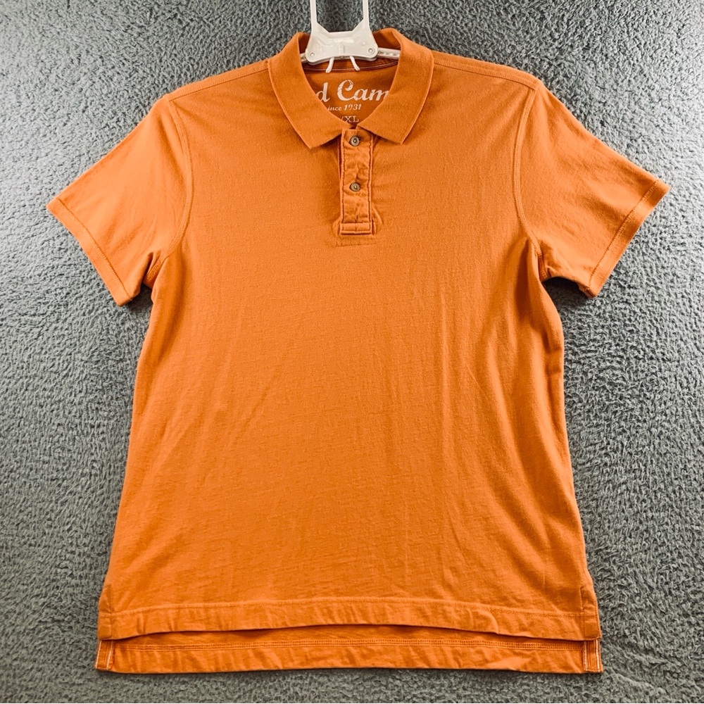 NWOT Red Camel Men's Short Sleeve Polo Shirt 100%‎ Cotton Orange Size XL
